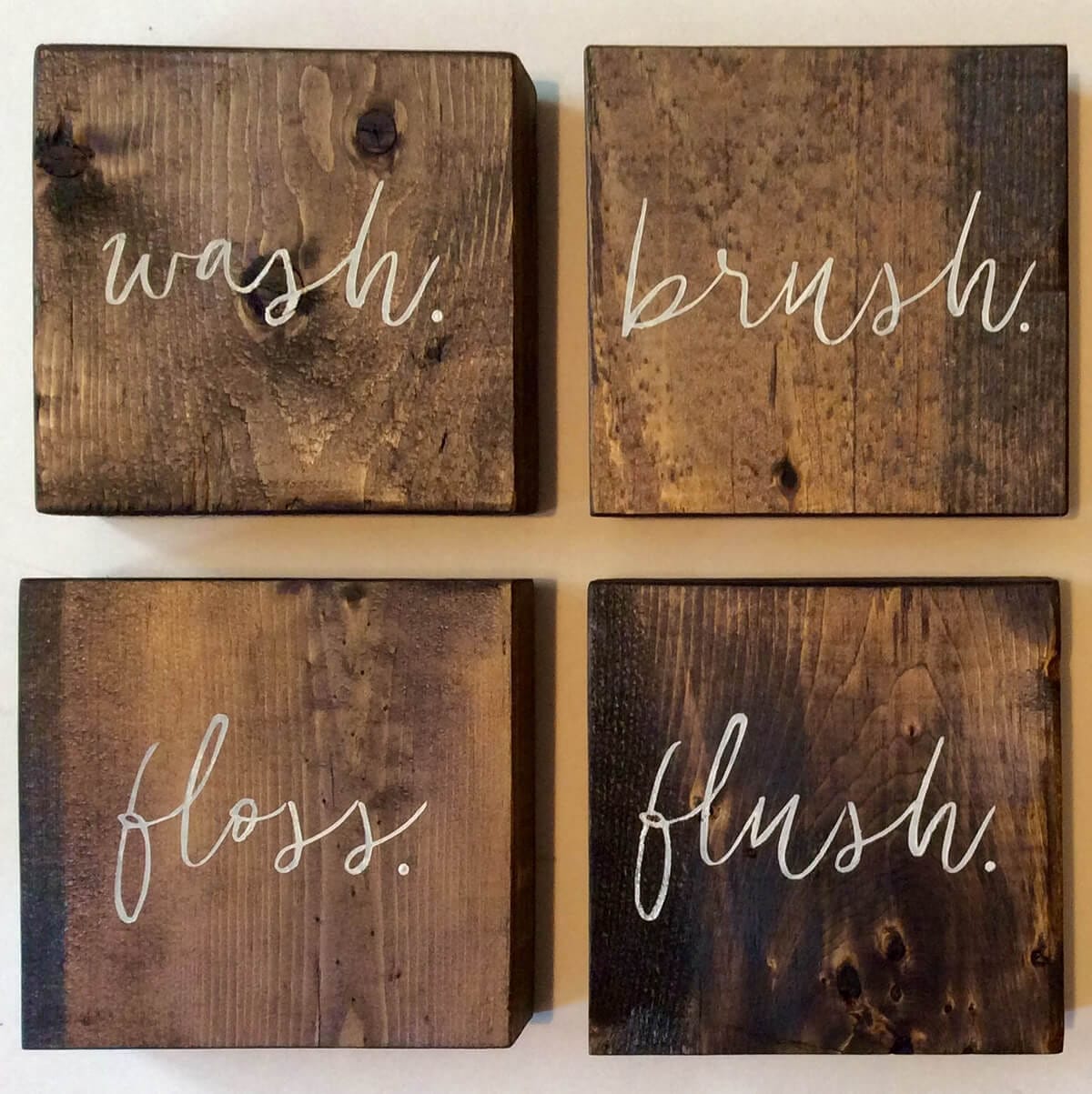 bathroom wood sign ideas
