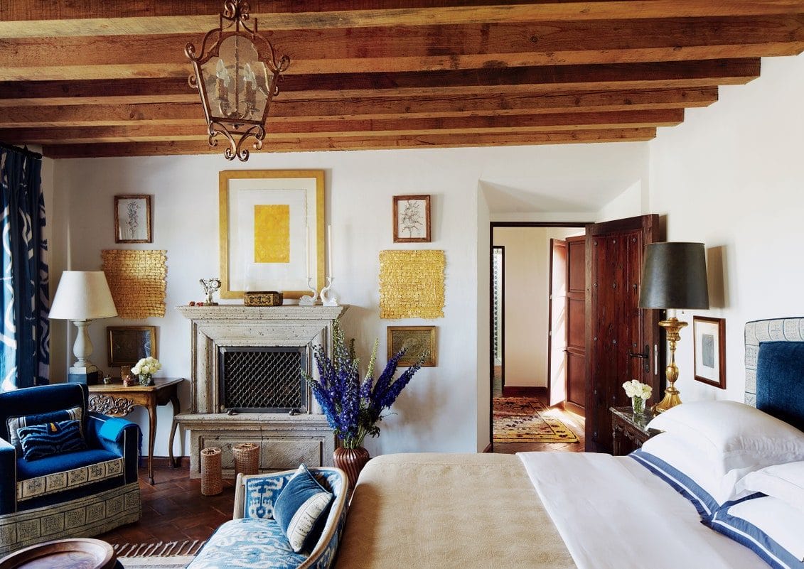 bedroom fireplace decor