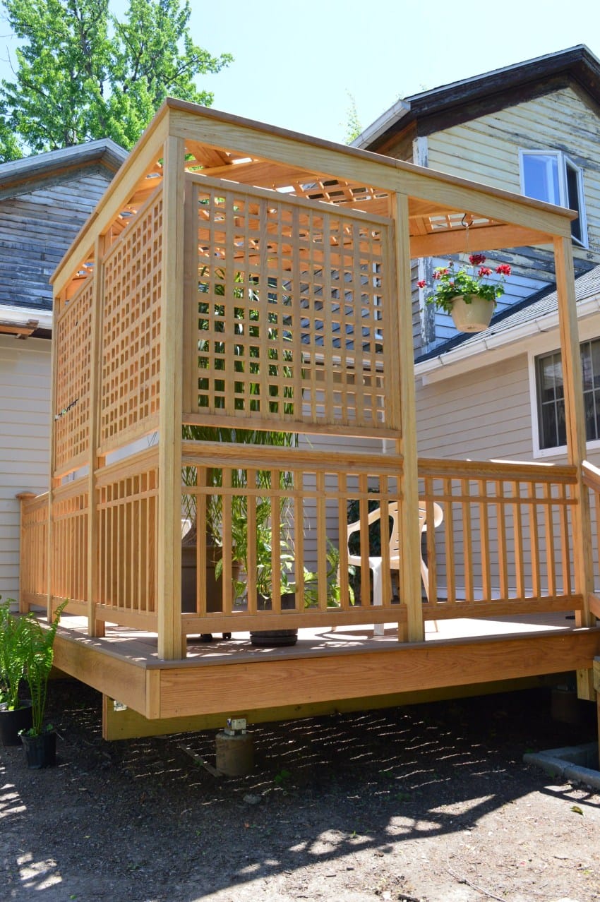 how to build a lattice privacy screen for patio