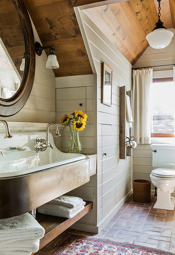 cottage bathroom colours