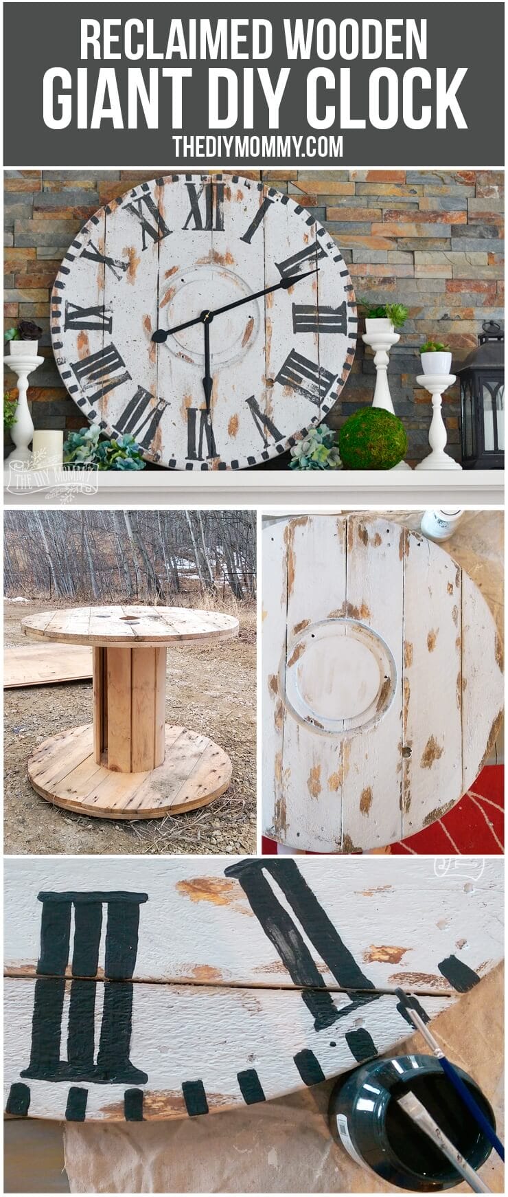 diy large wall clock ebay