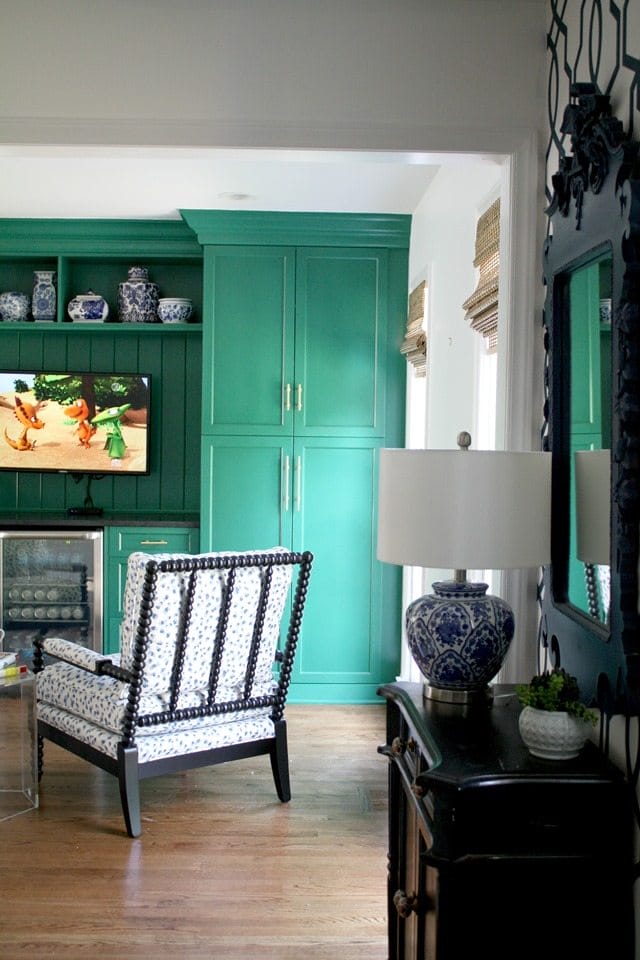forest green painted furniture