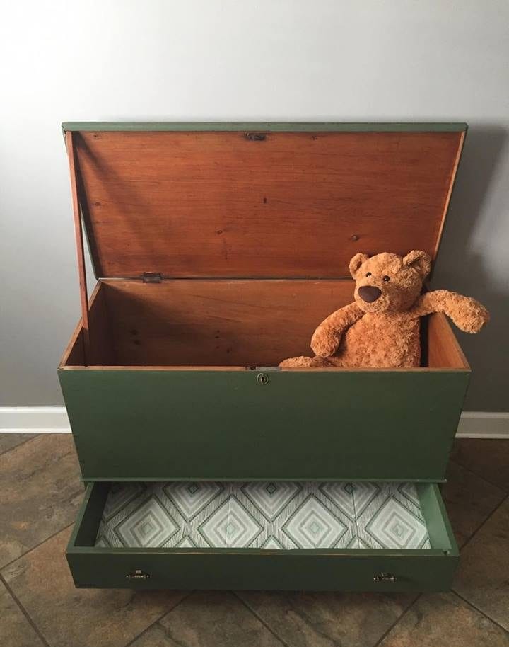 green painted bedroom furniture