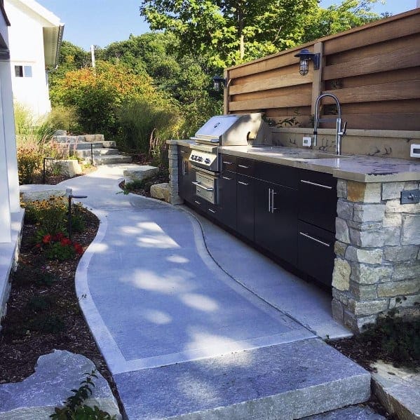 backyard grill area