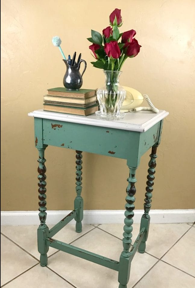 green furniture paint