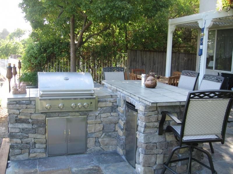 backyard patio grill