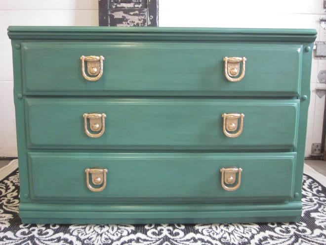 annie sloan green painted furniture