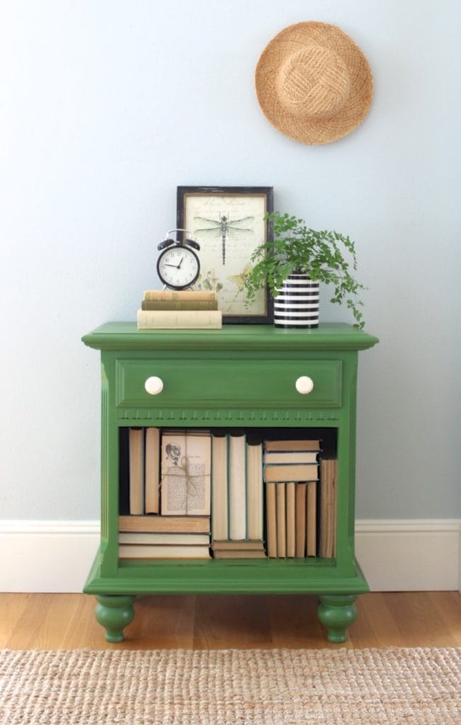 annie sloan amsterdam green painted furniture