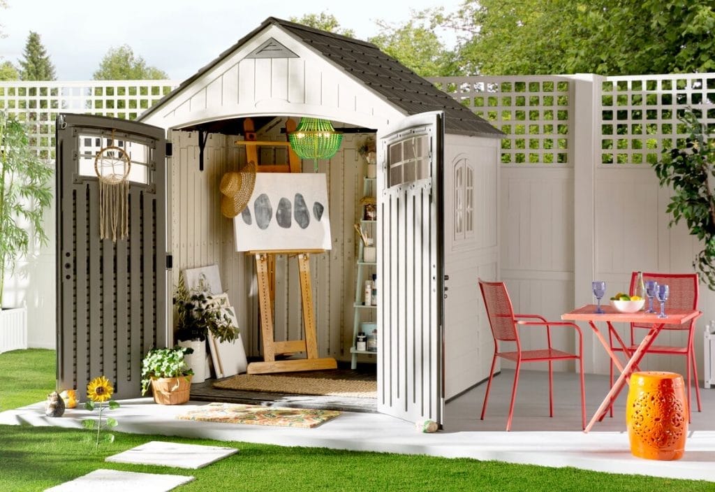 backyard entertainment shed