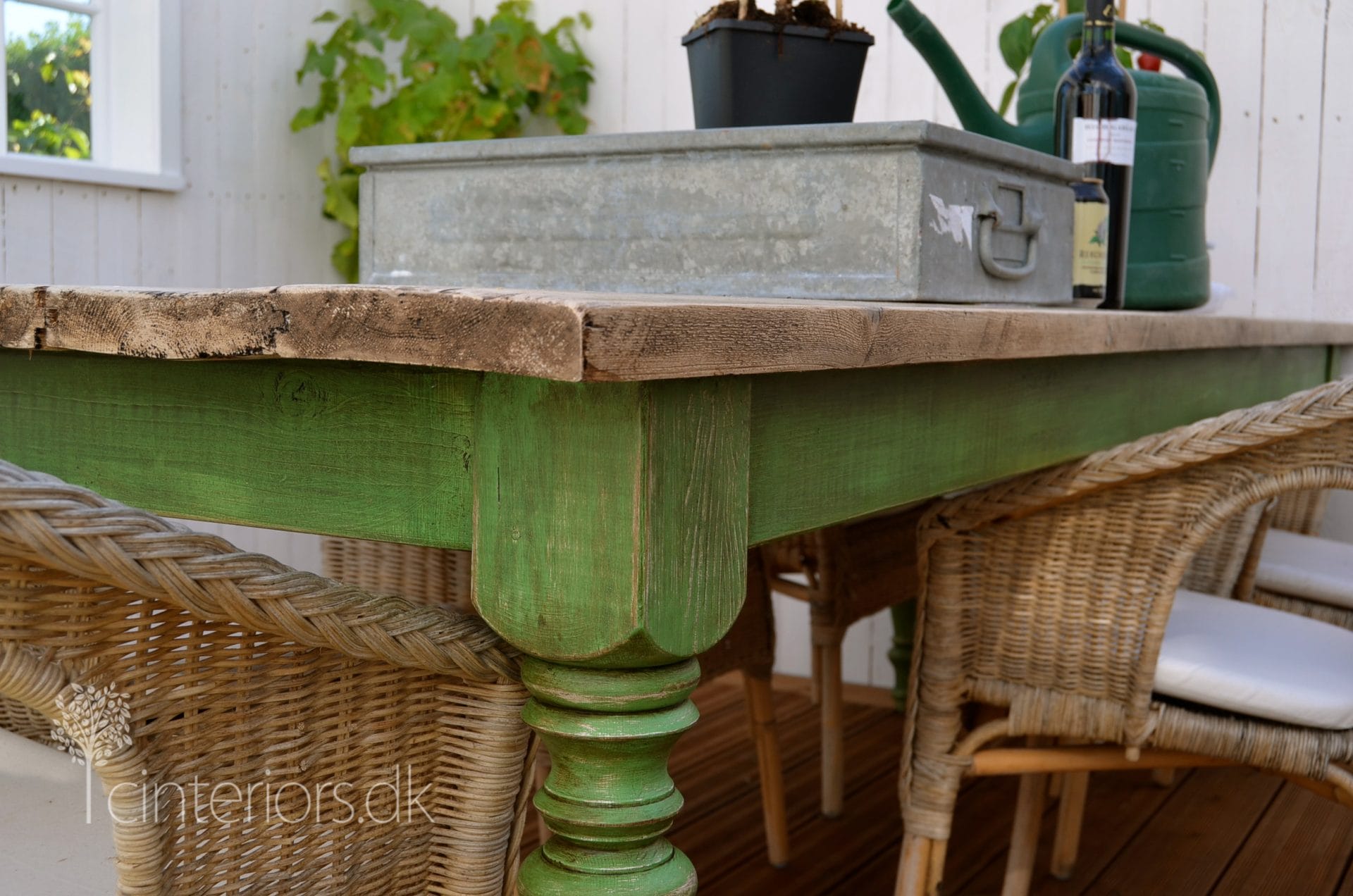 lime green painted furniture